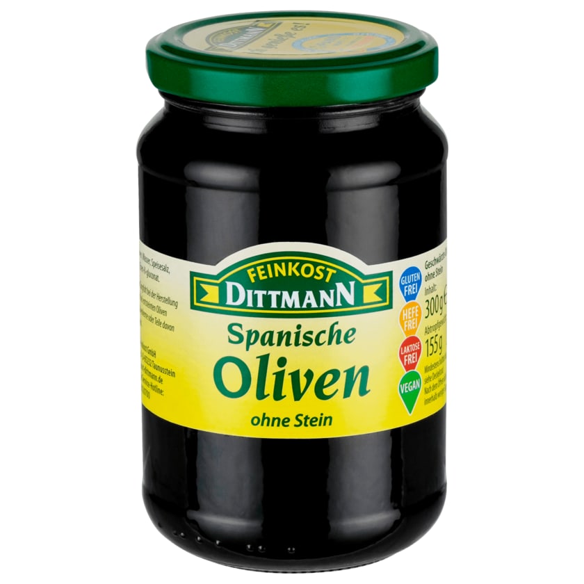Feinkost Dittmann Spanische Oliven schwarz 155g